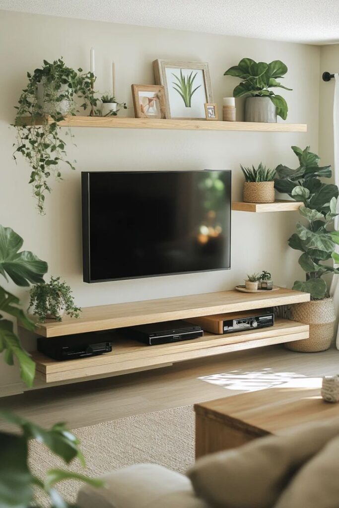 Trazer o verde para dentro de casa sempre funciona. Plantas dão vida, frescor e tornam a sala mais leve e acolhedora.