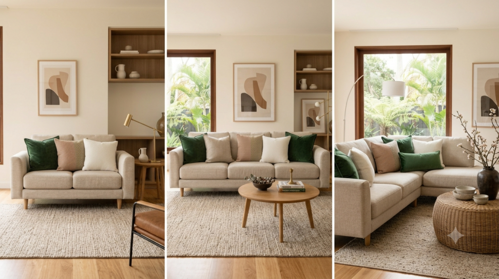 quantidade-ideal-de-almofadas-no-sofa